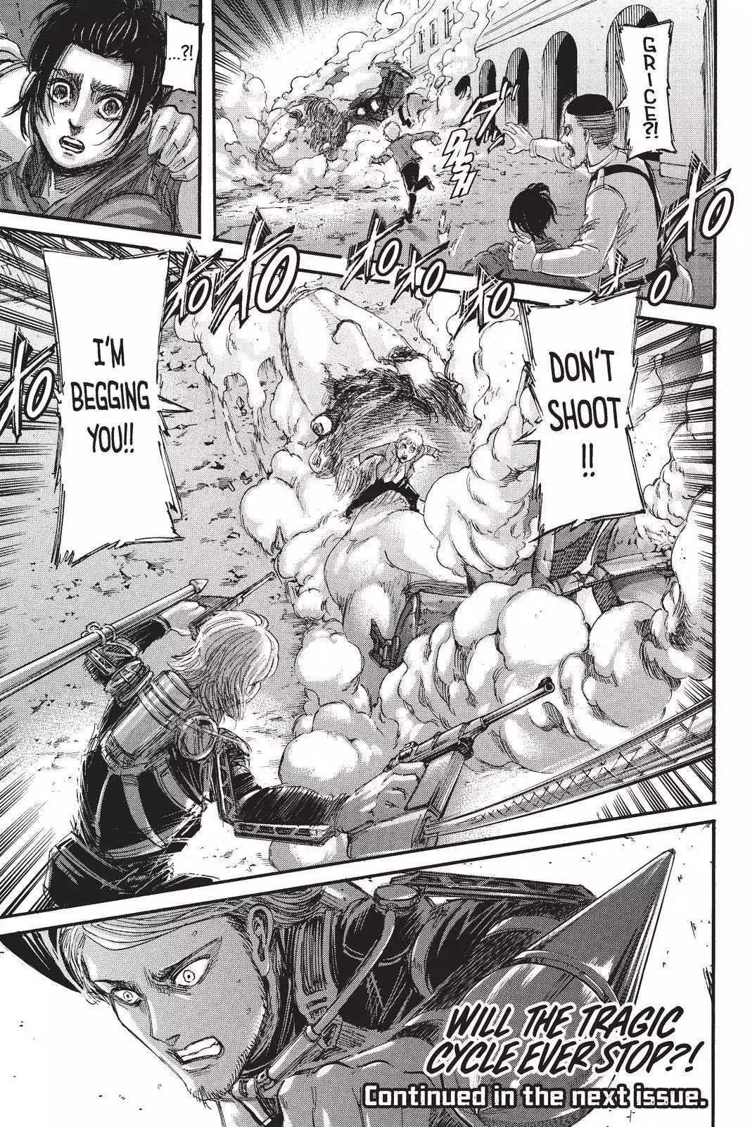 Attack on Titan manga, chapter 103, page 46 of 46