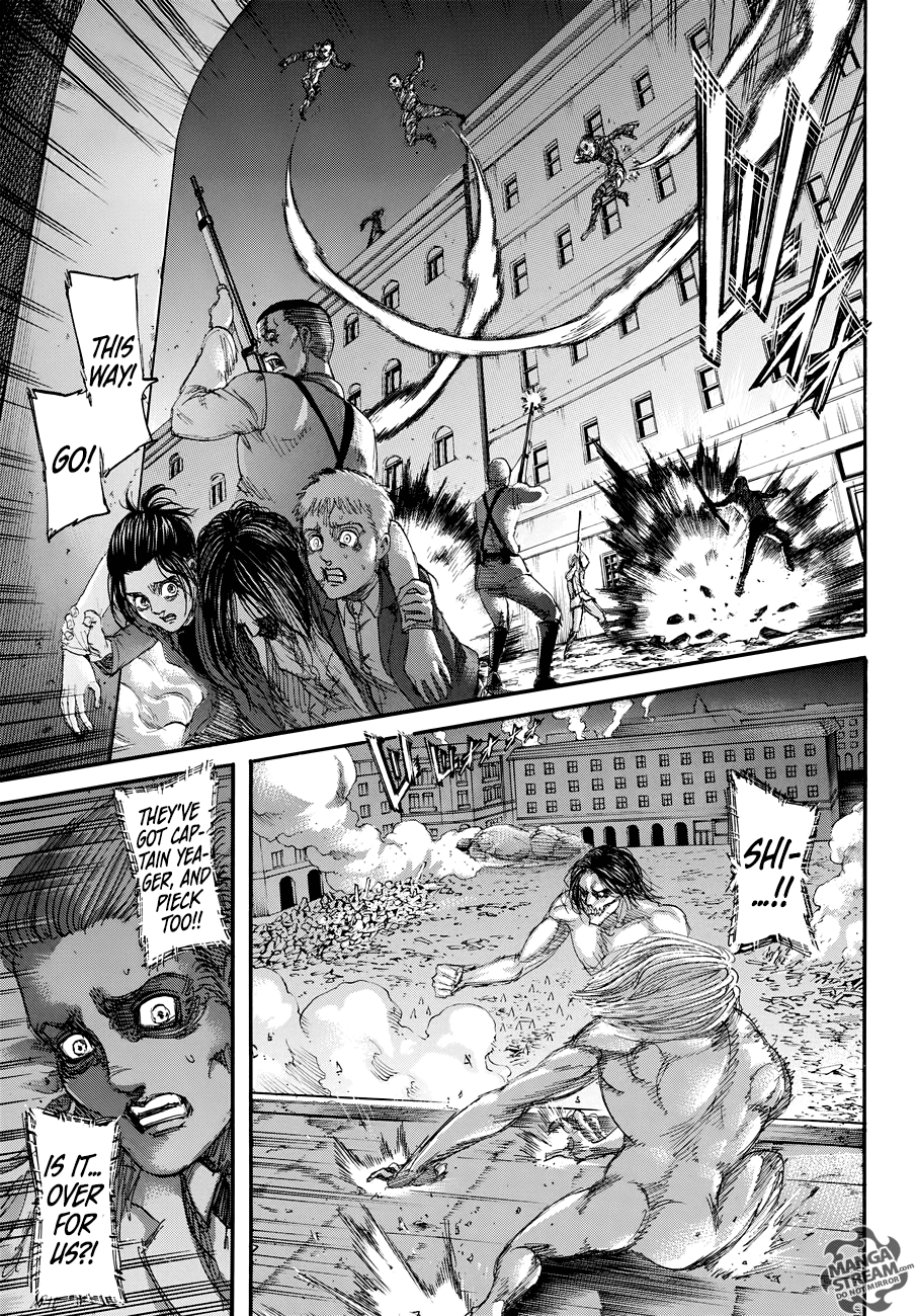 Attack on Titan manga, chapter 104, page 12 of 44