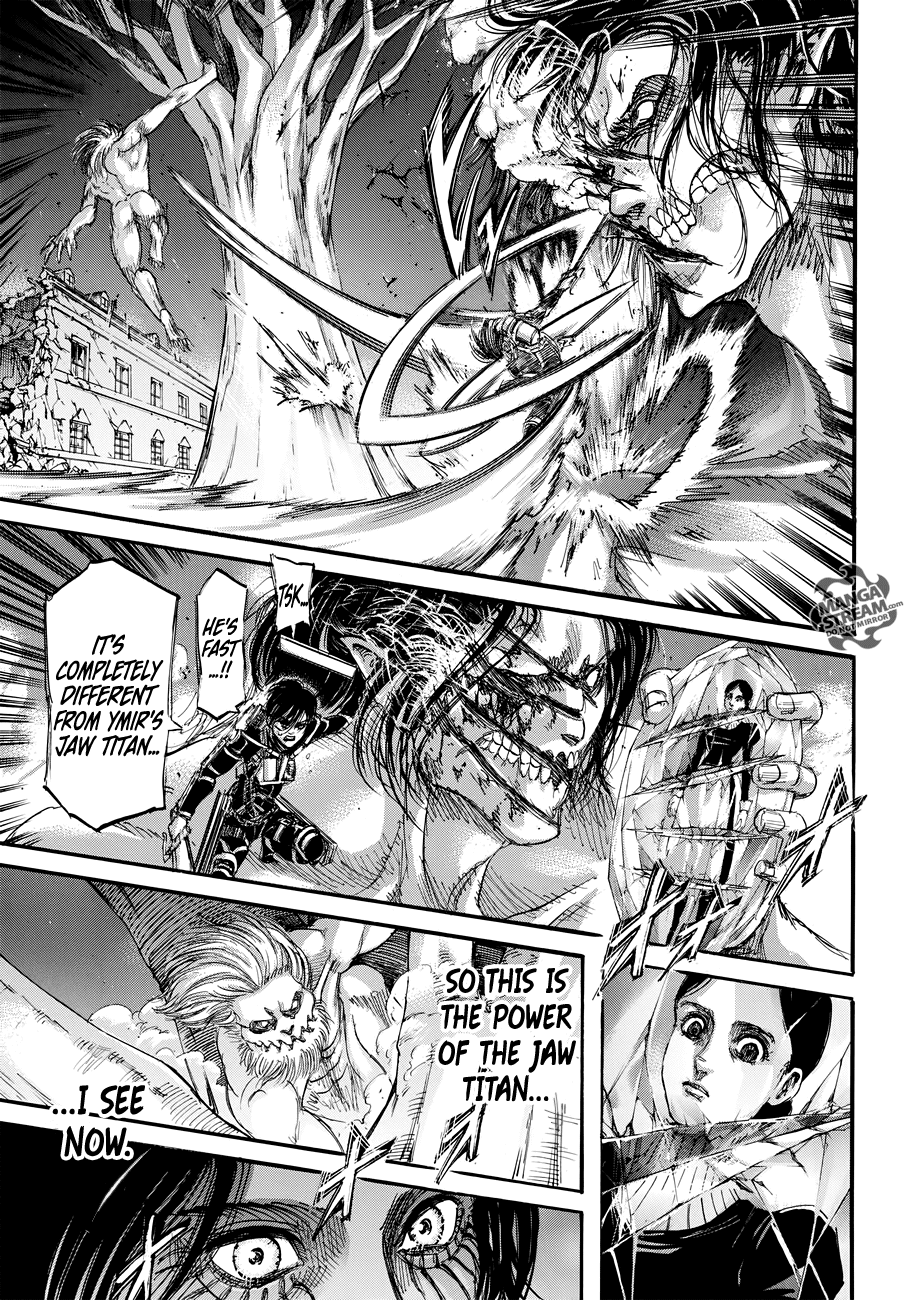 Attack on Titan manga, chapter 104, page 18 of 44
