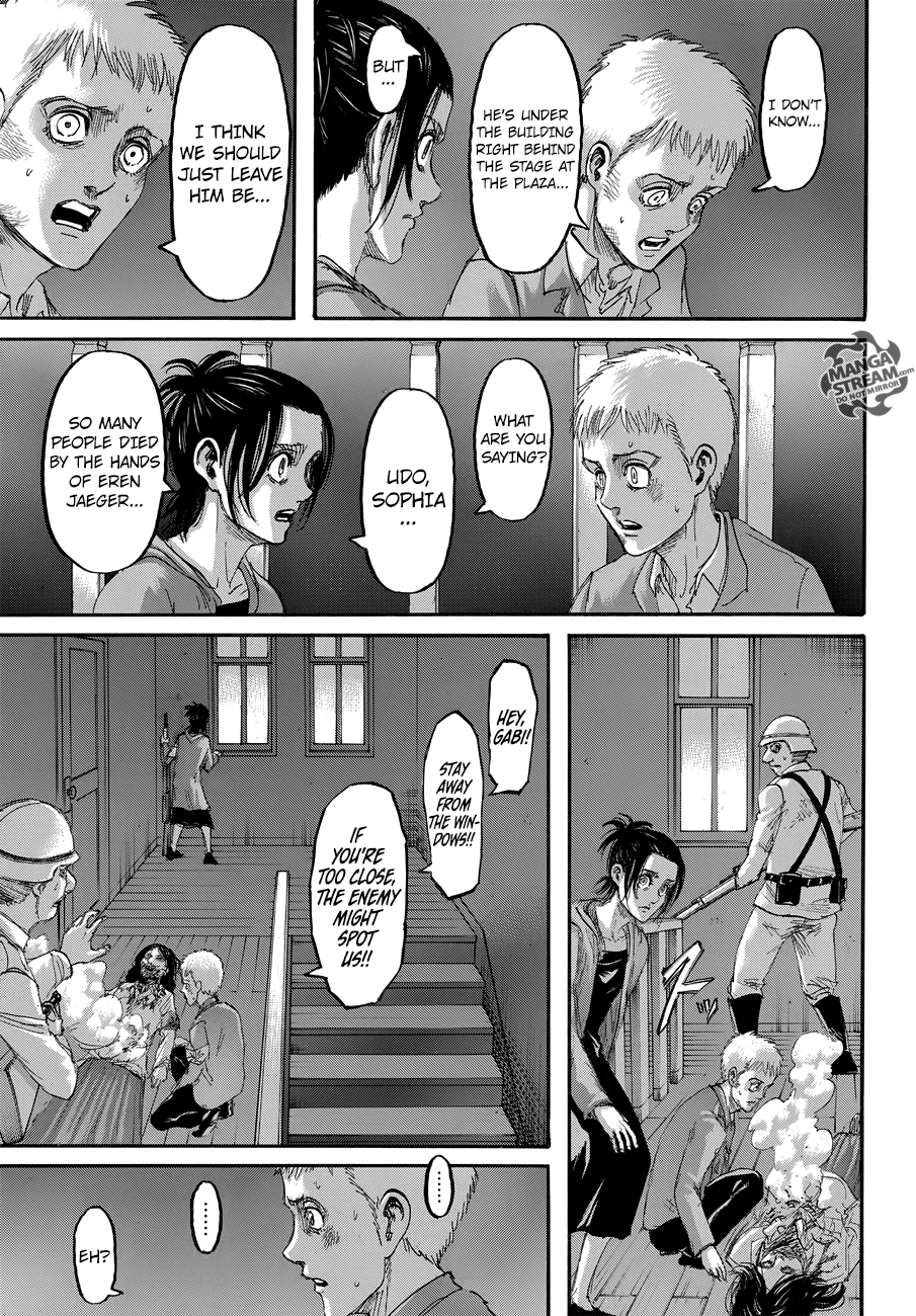 Attack on Titan manga, chapter 104, page 20 of 44