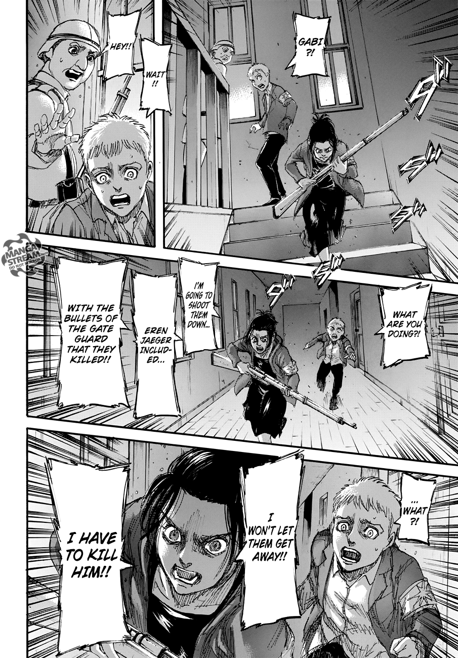Attack on Titan manga, chapter 104, page 43 of 44