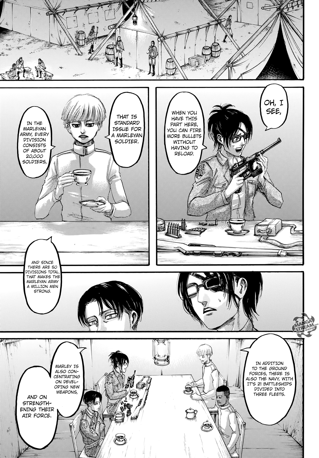 Attack on Titan manga, chapter 106, page 12 of 46