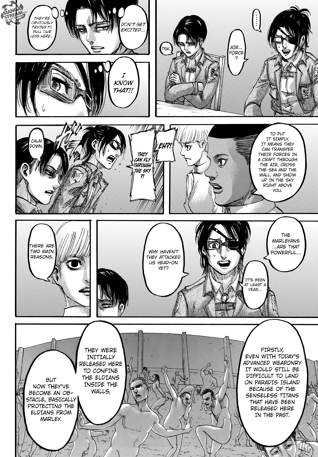 Attack on Titan manga, chapter 106, page 13 of 46