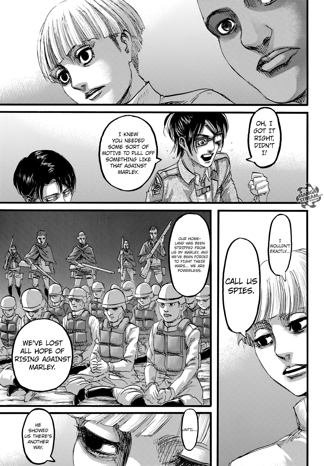 Attack on Titan manga, chapter 106, page 16 of 46