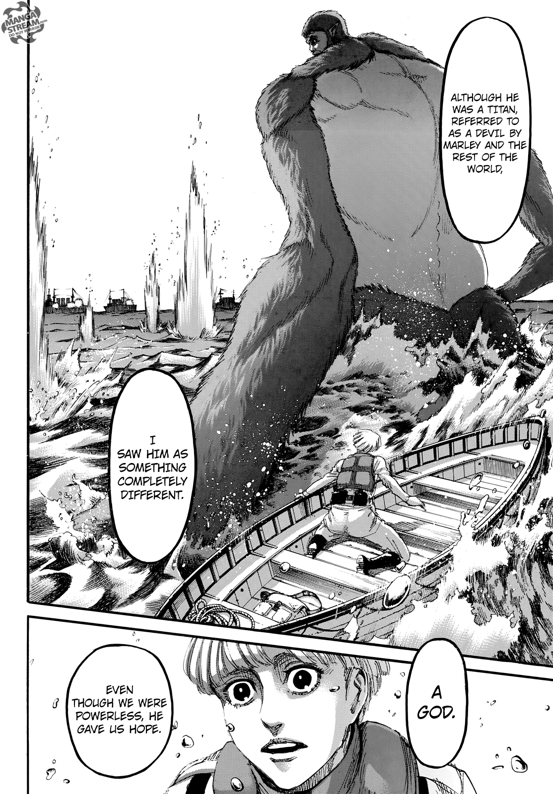 Attack on Titan manga, chapter 106, page 17 of 46
