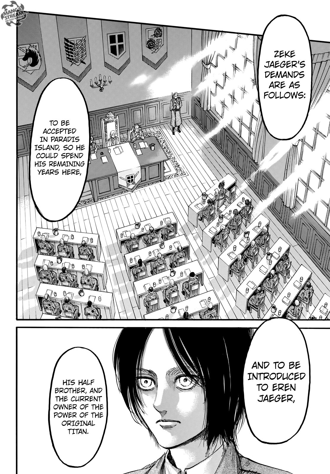 Attack on Titan manga, chapter 106, page 19 of 46