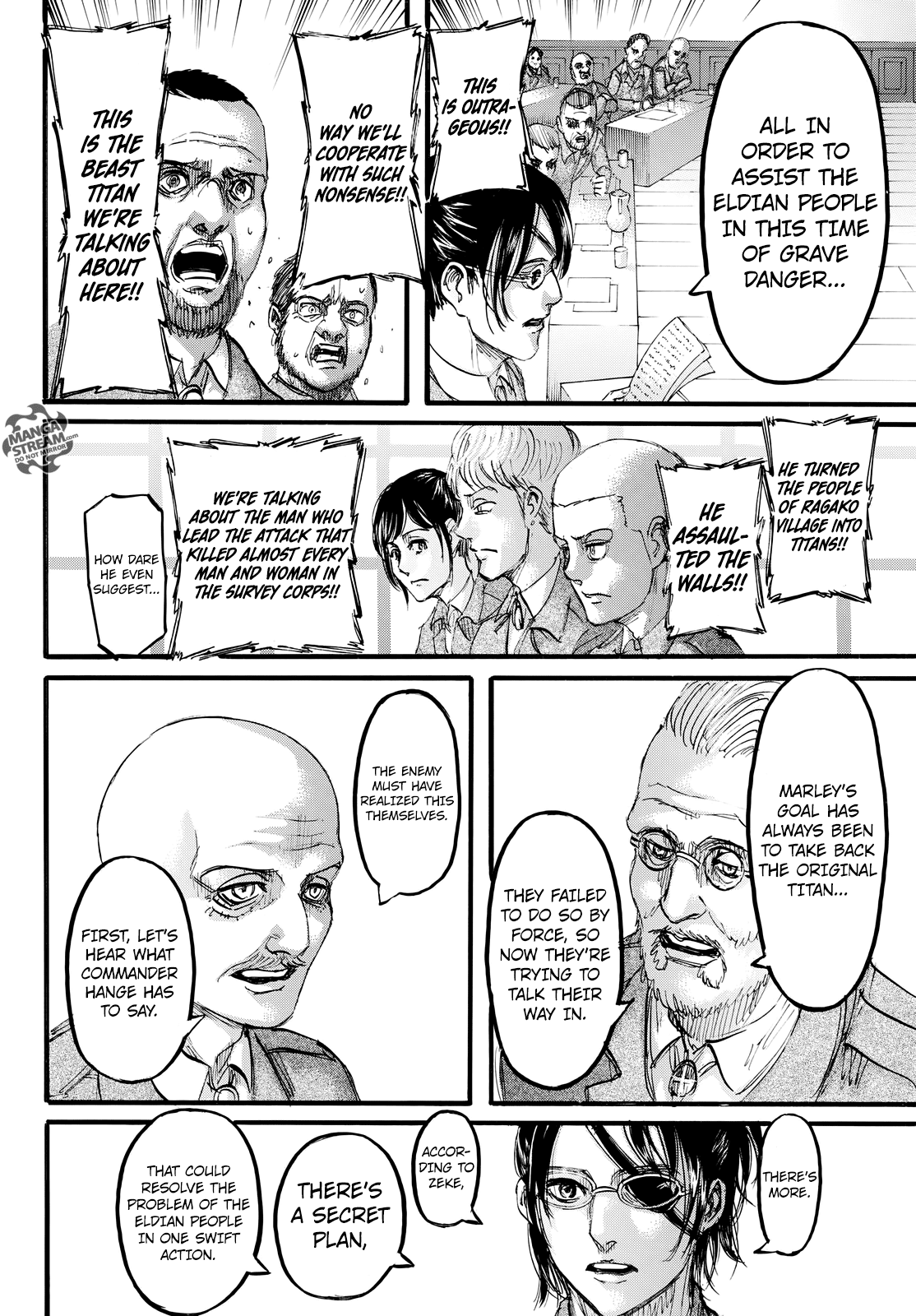 Attack on Titan manga, chapter 106, page 21 of 46