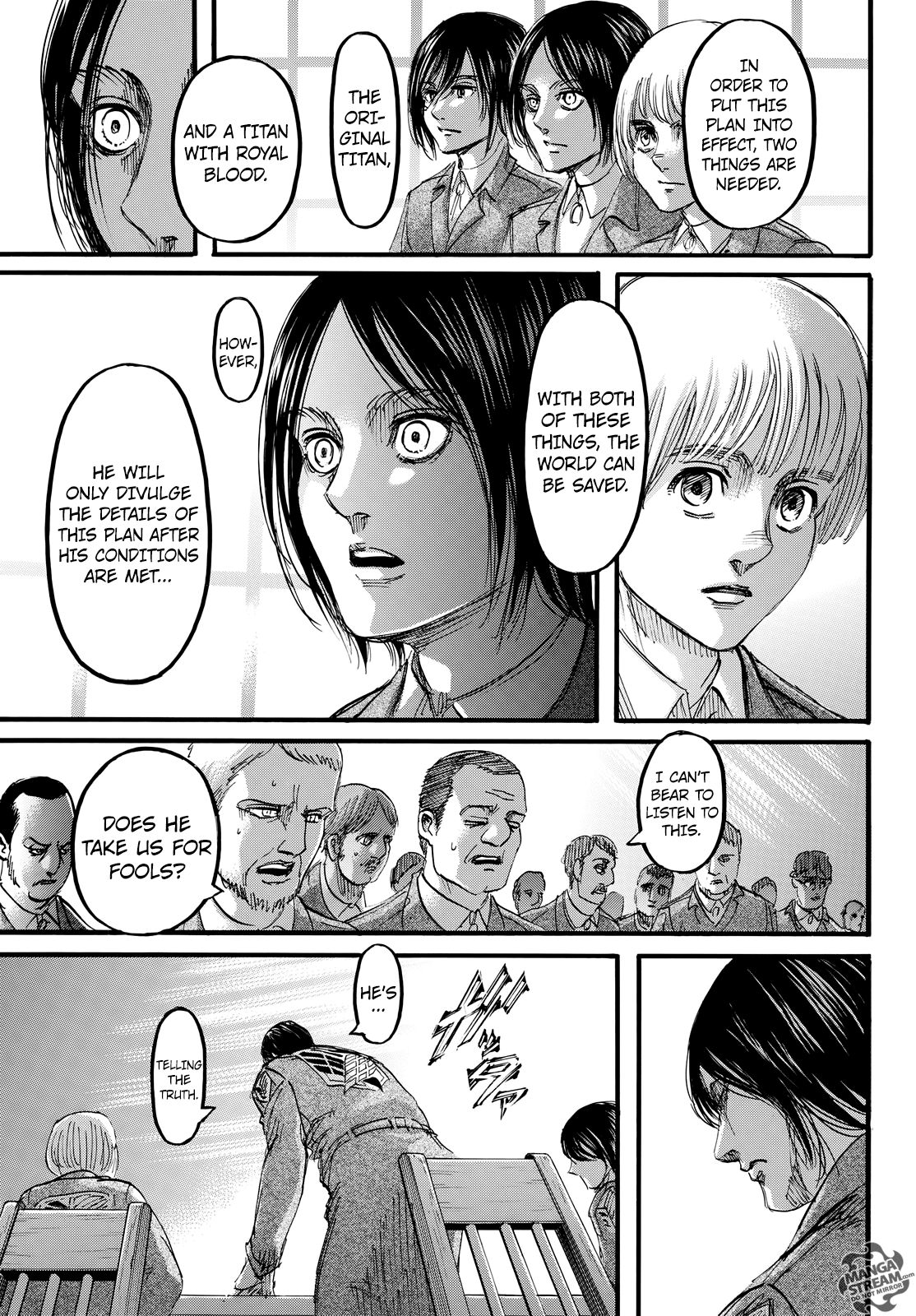 Attack on Titan manga, chapter 106, page 22 of 46