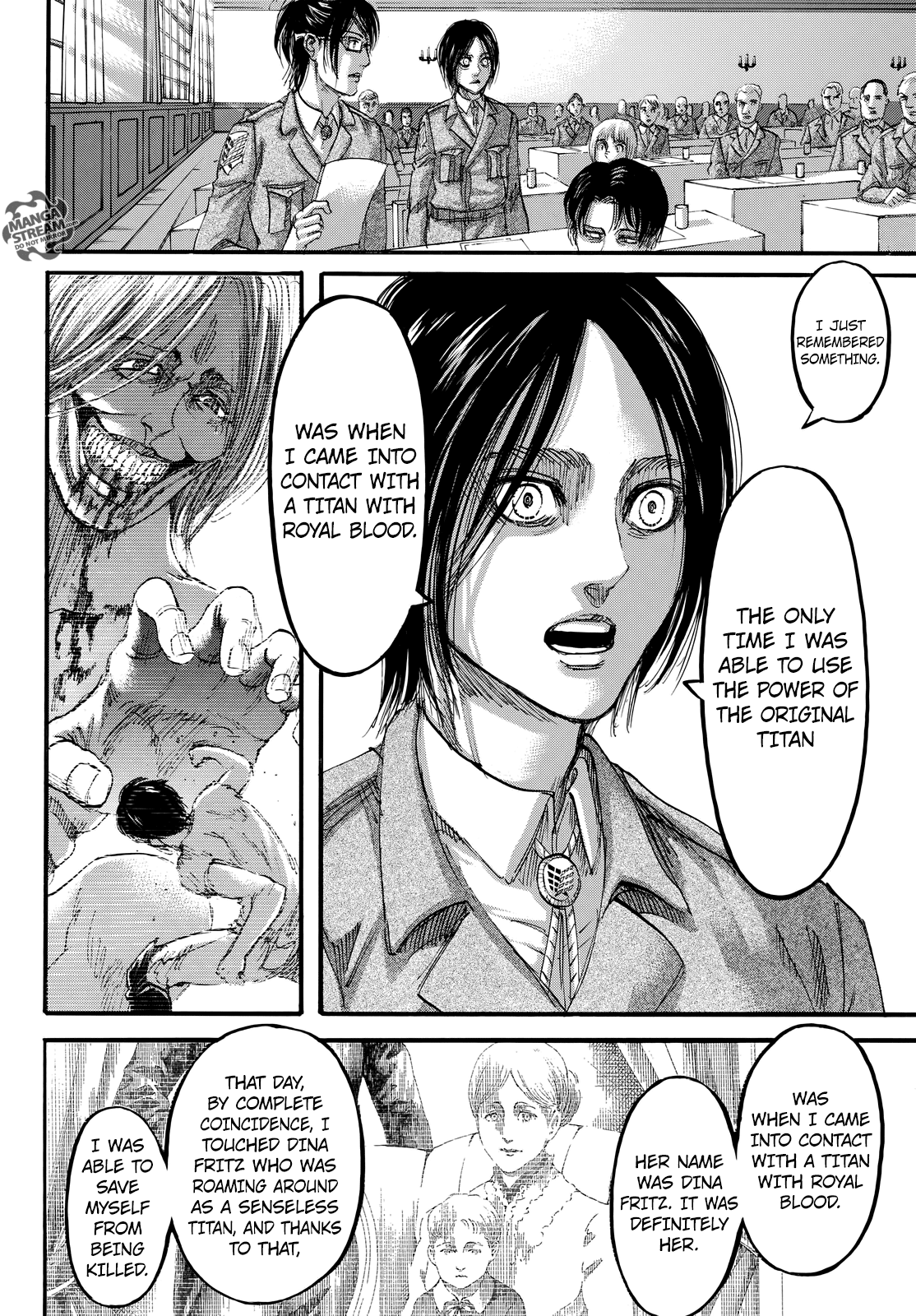 Attack on Titan manga, chapter 106, page 23 of 46