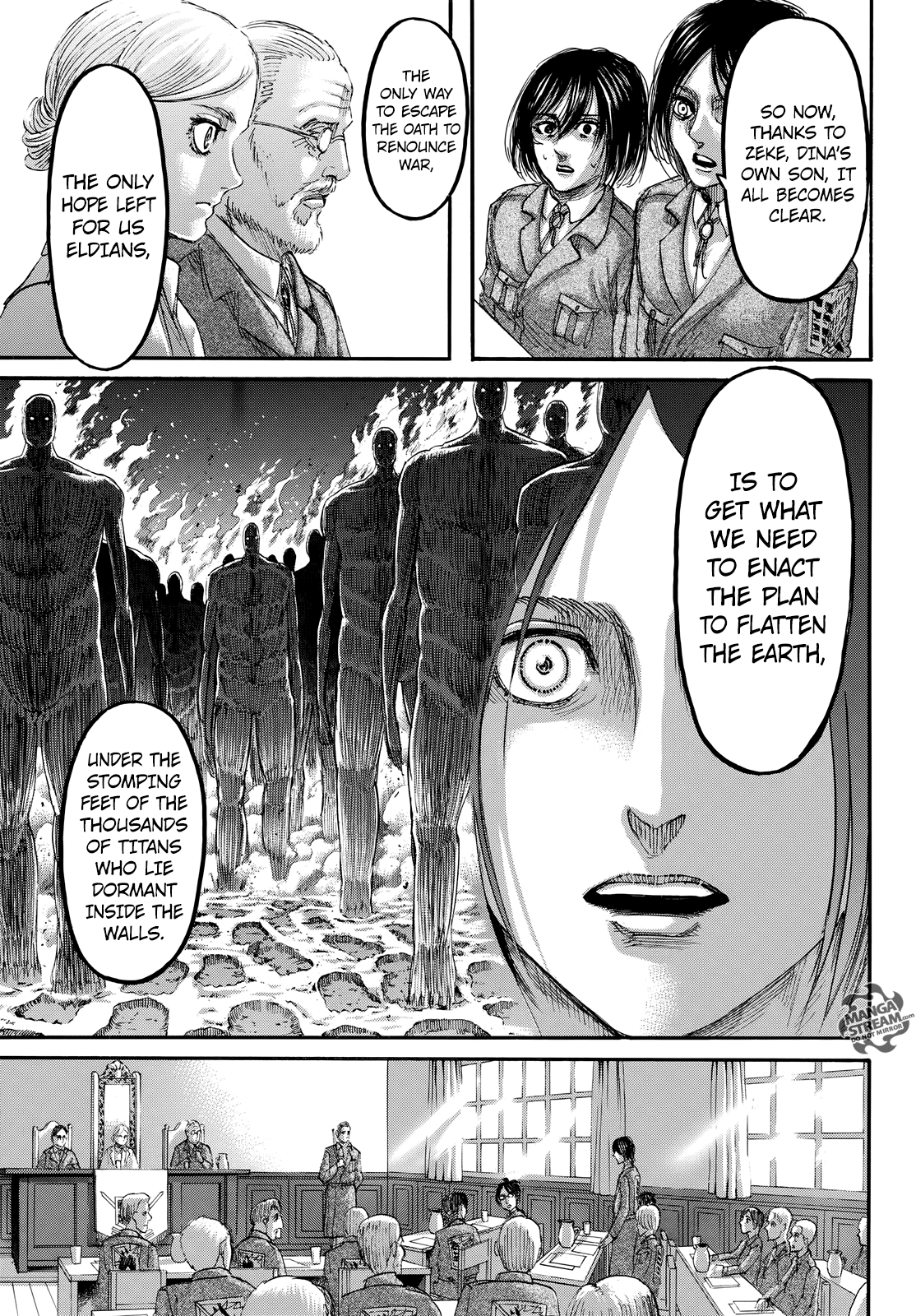 Attack on Titan manga, chapter 106, page 24 of 46