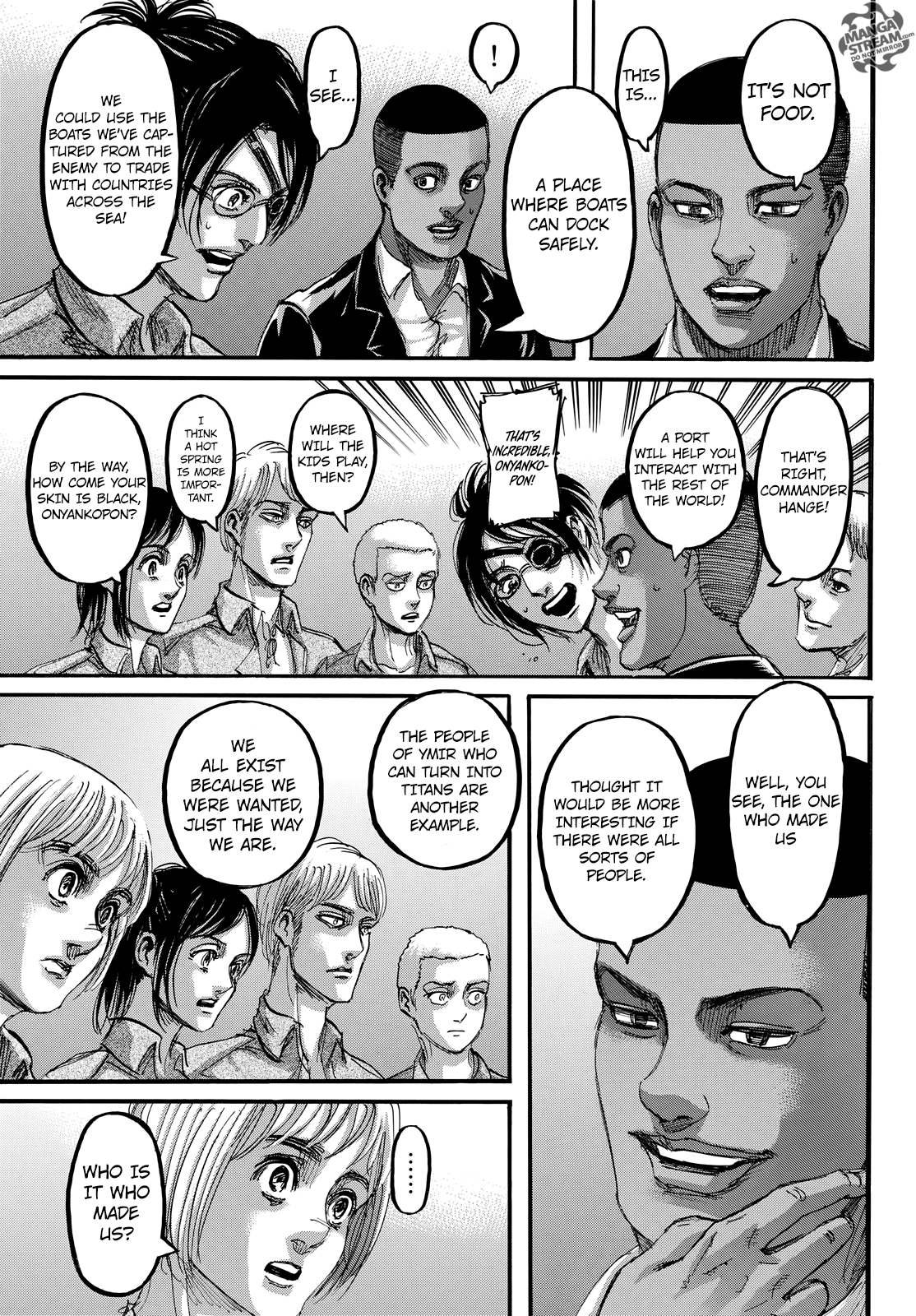 Attack on Titan manga, chapter 106, page 32 of 46