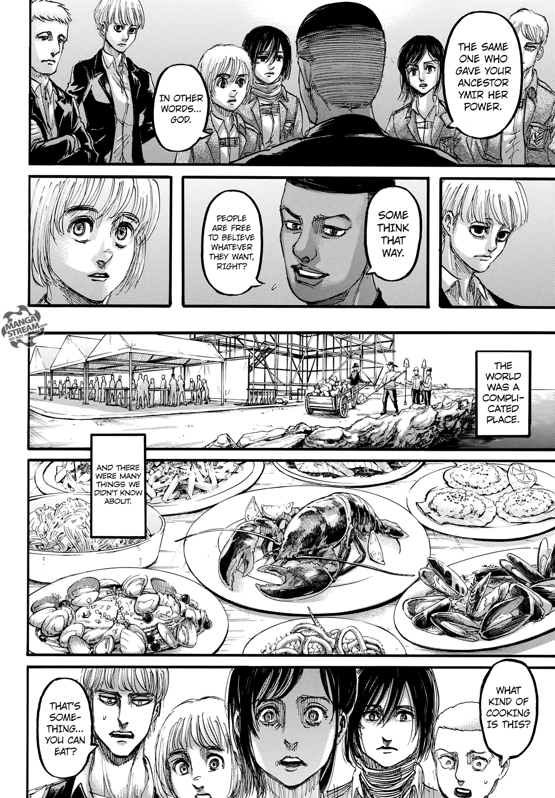 Attack on Titan manga, chapter 106, page 33 of 46