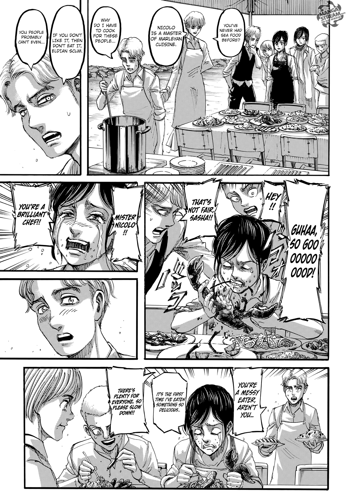 Attack on Titan manga, chapter 106, page 34 of 46