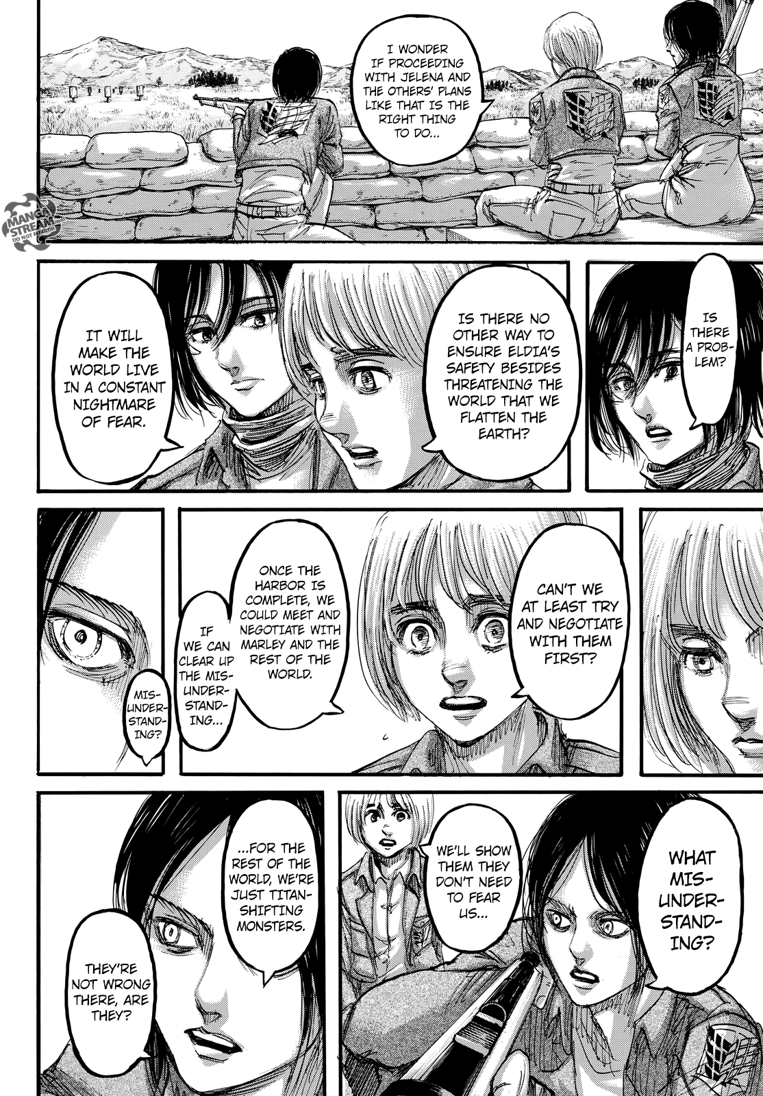 Attack on Titan manga, chapter 106, page 37 of 46
