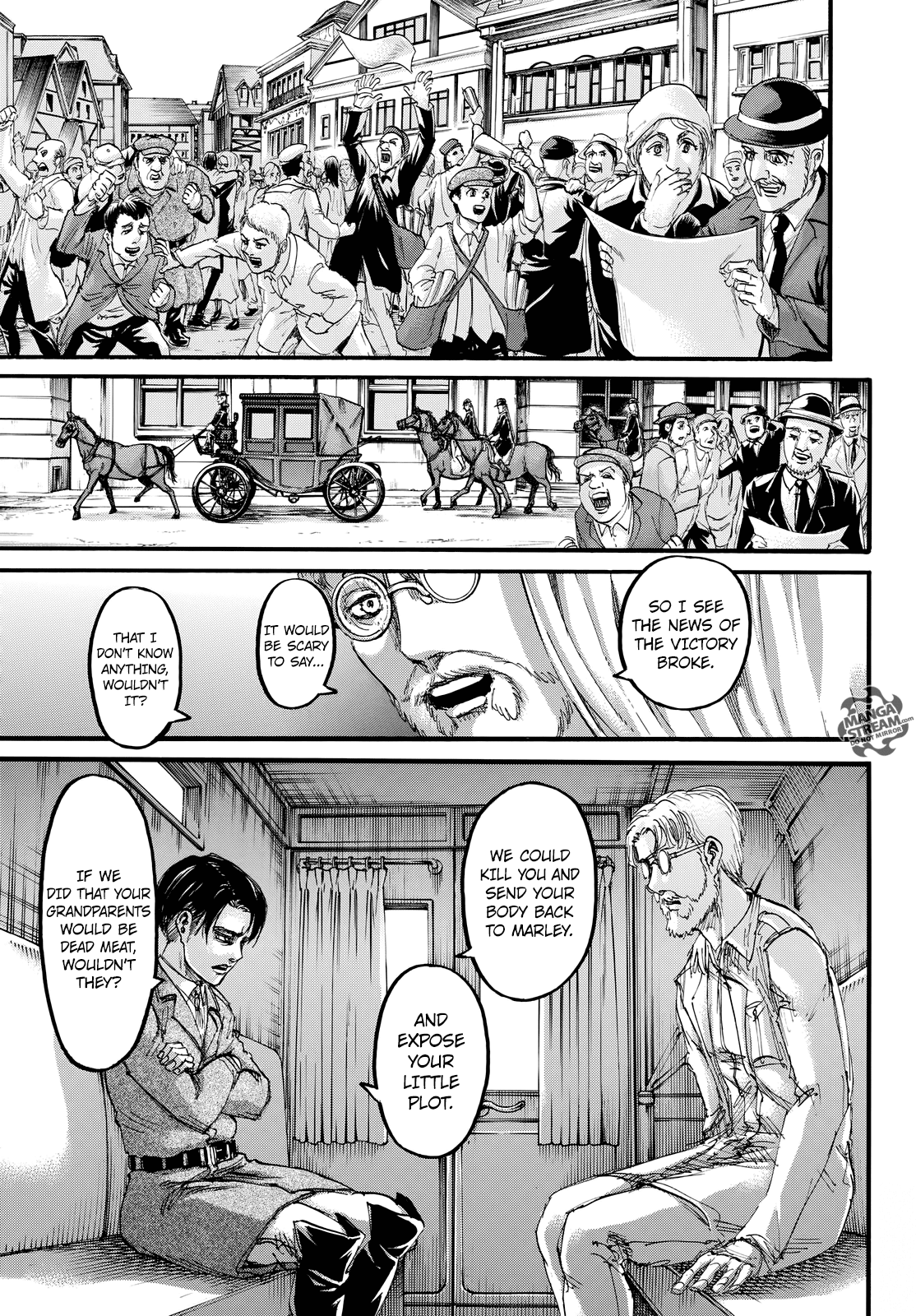Attack on Titan manga, chapter 106, page 44 of 46