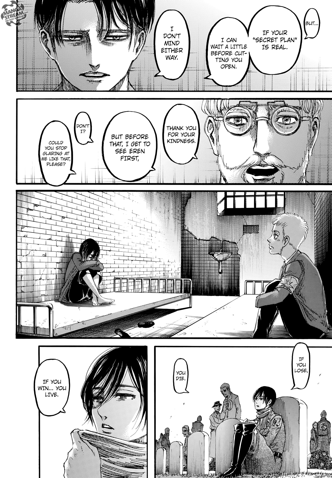Attack on Titan manga, chapter 106, page 45 of 46