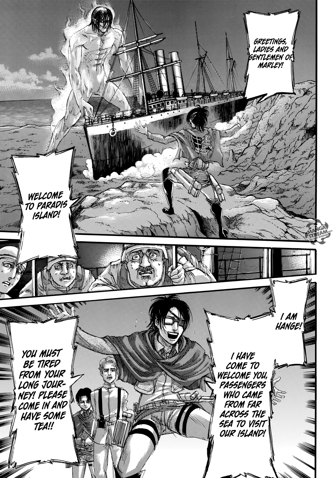 Attack on Titan manga, chapter 106, page 6 of 46