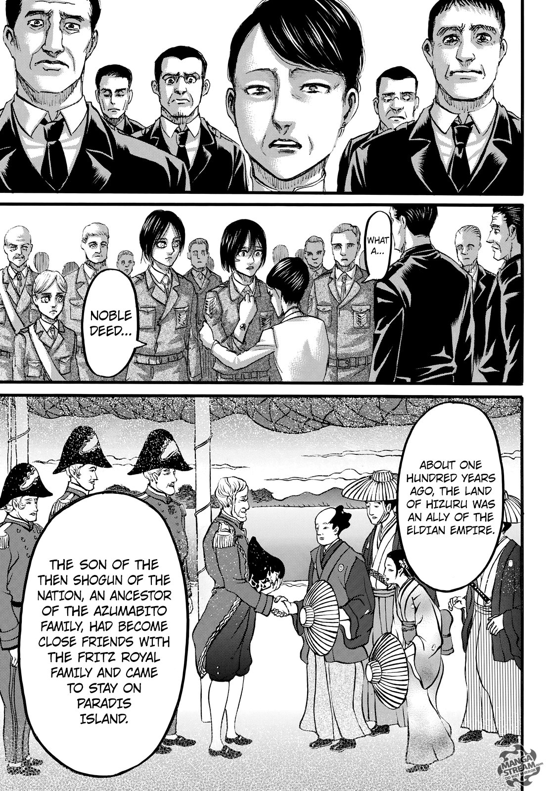 Attack on Titan manga, chapter 107, page 10 of 46