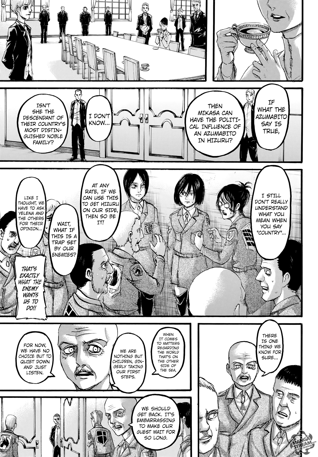 Attack on Titan manga, chapter 107, page 12 of 46