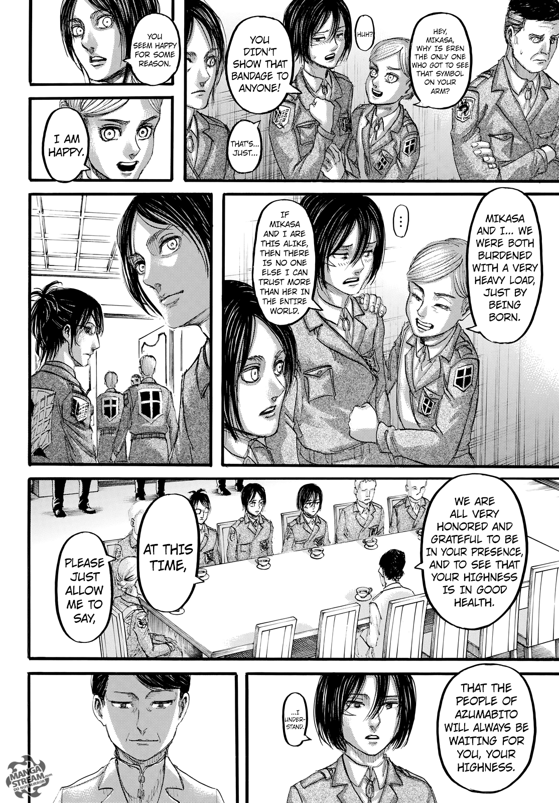 Attack on Titan manga, chapter 107, page 13 of 46
