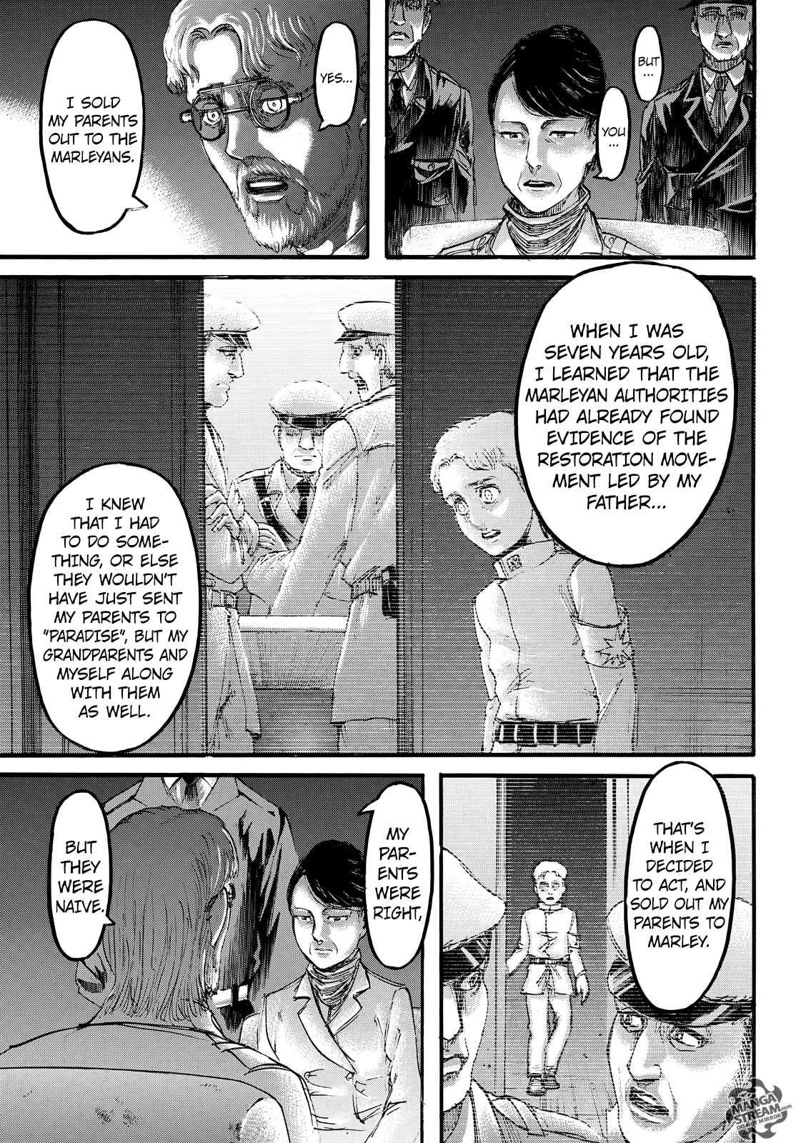 Attack on Titan manga, chapter 107, page 16 of 46