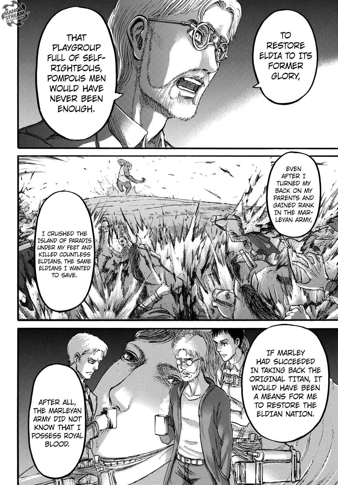 Attack on Titan manga, chapter 107, page 17 of 46
