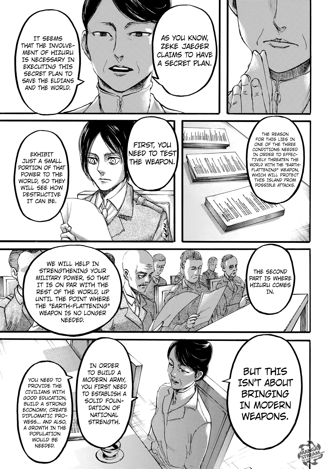 Attack on Titan manga, chapter 107, page 22 of 46