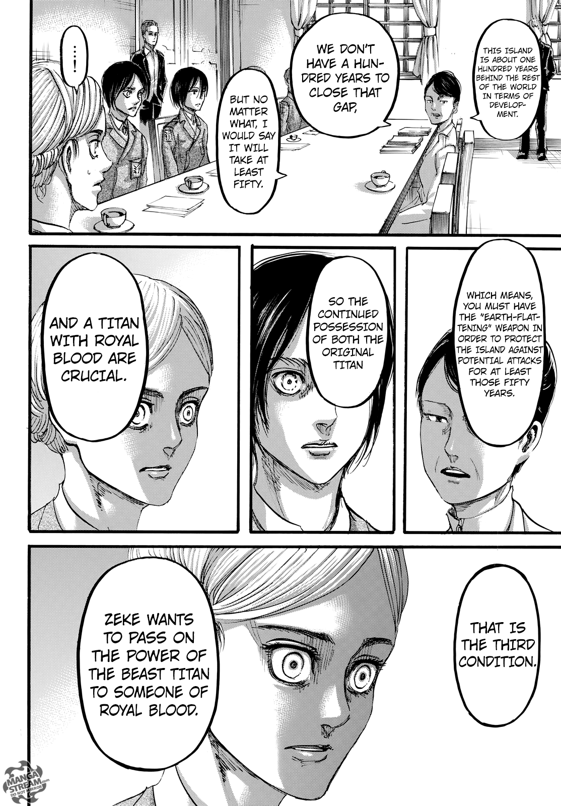 Attack on Titan manga, chapter 107, page 23 of 46