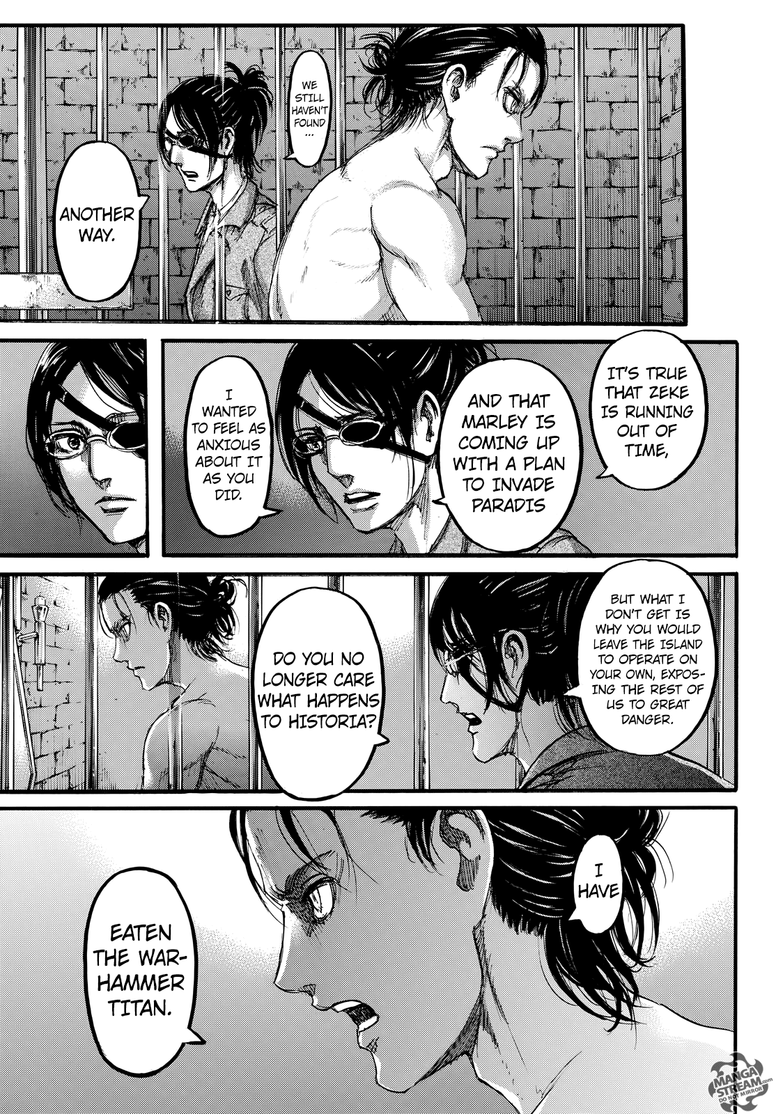 Attack on Titan manga, chapter 107, page 28 of 46