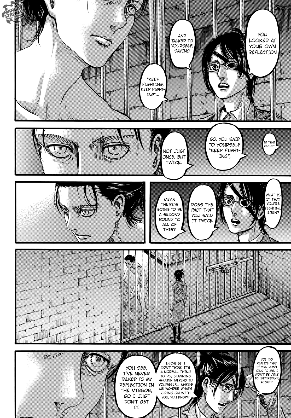 Attack on Titan manga, chapter 107, page 3 of 46
