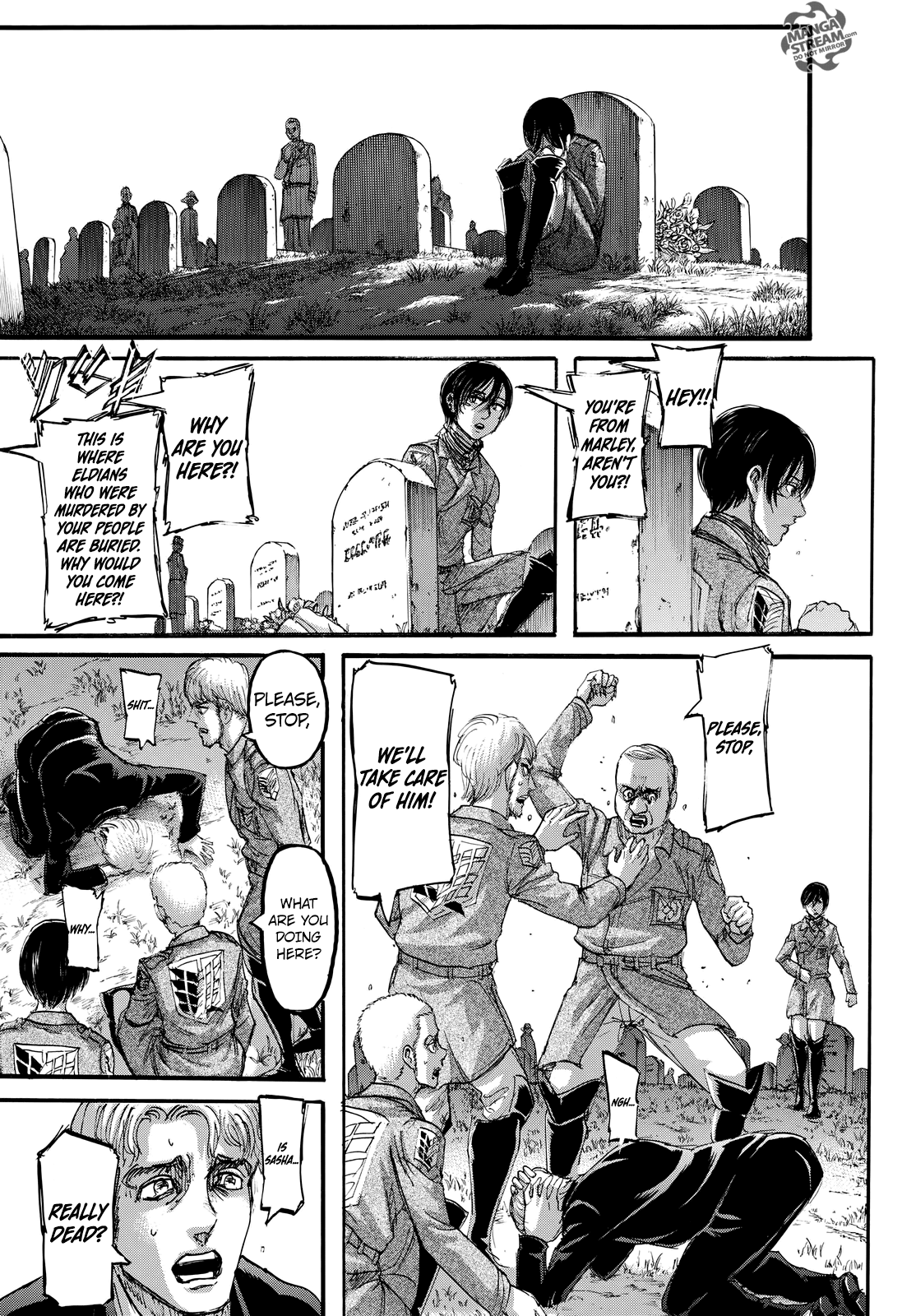 Attack on Titan manga, chapter 107, page 32 of 46