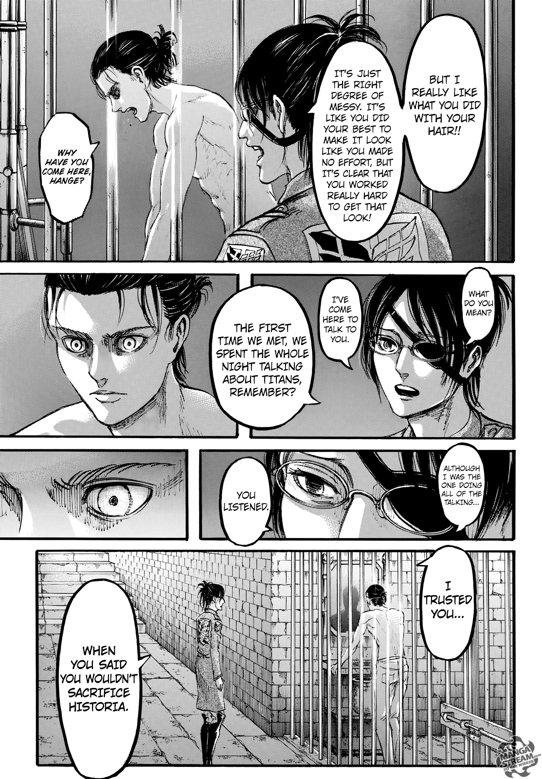 Attack on Titan manga, chapter 107, page 4 of 46