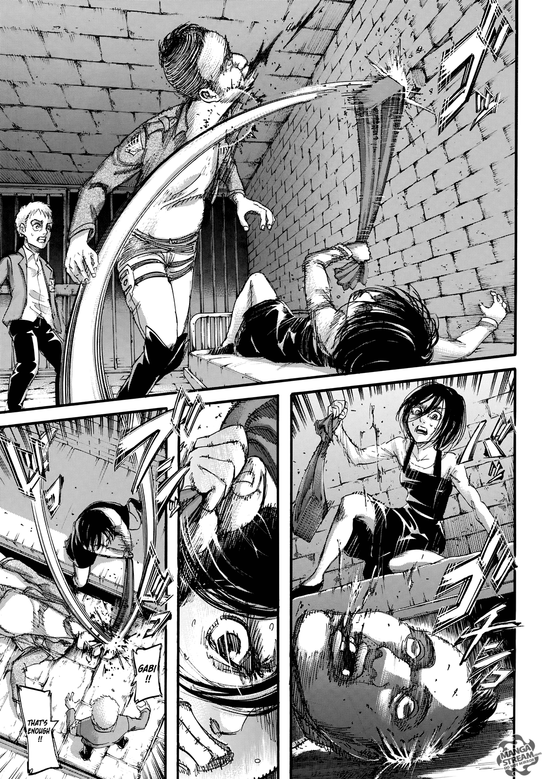 Attack on Titan manga, chapter 107, page 42 of 46