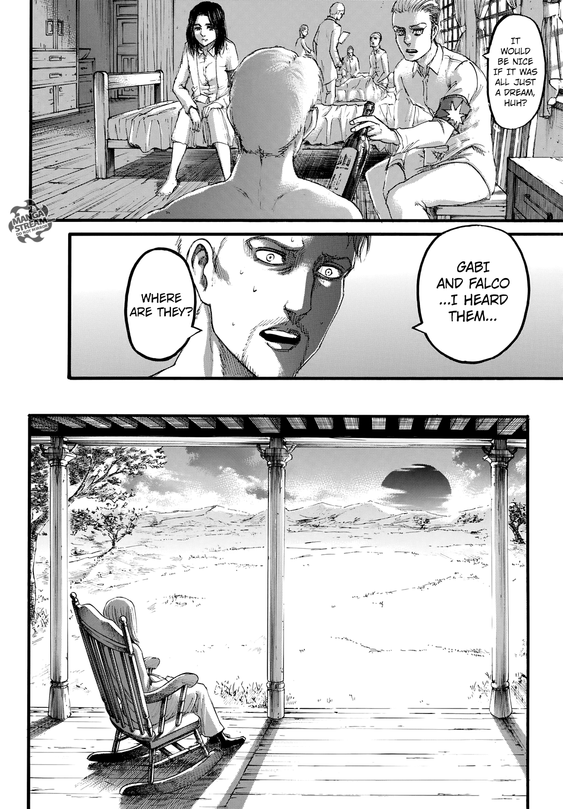 Attack on Titan manga, chapter 107, page 45 of 46