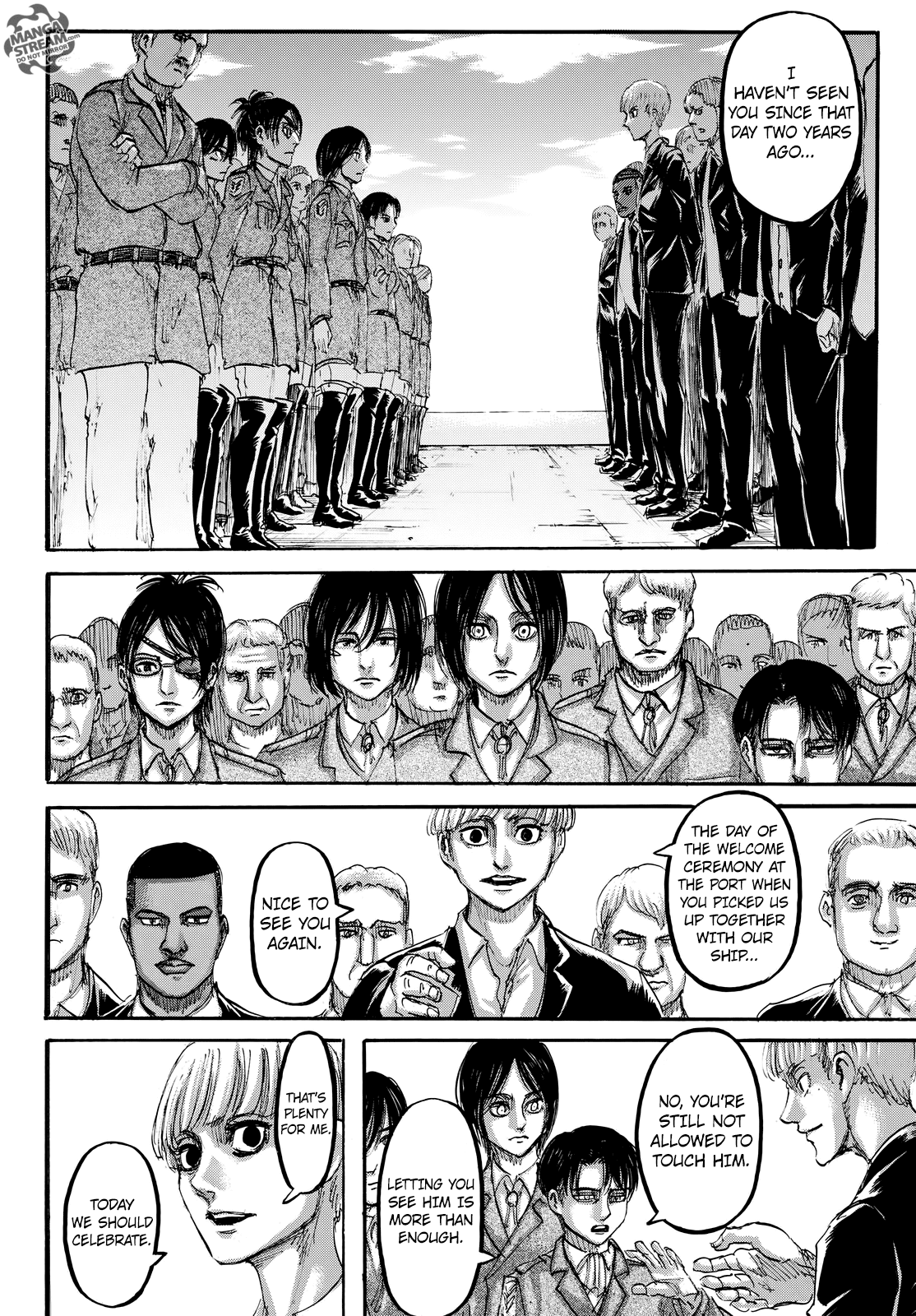 Attack on Titan manga, chapter 107, page 5 of 46