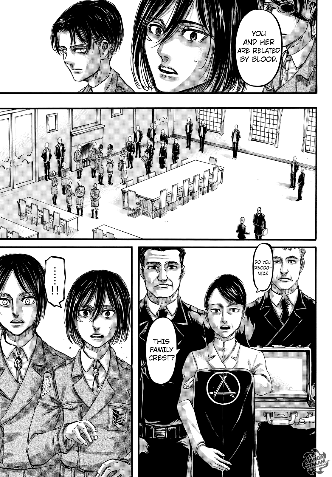 Attack on Titan manga, chapter 107, page 8 of 46