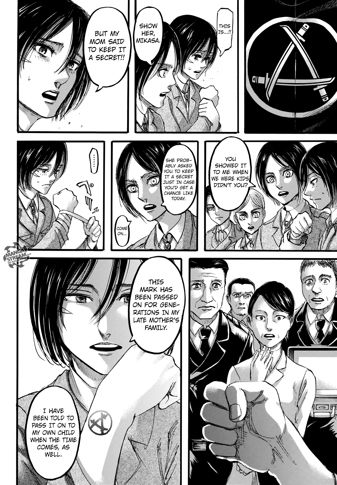 Attack on Titan manga, chapter 107, page 9 of 46