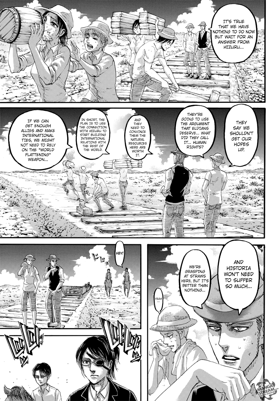 Attack on Titan manga, chapter 108, page 15 of 47
