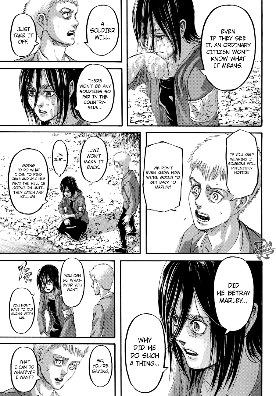 Attack on Titan manga, chapter 108, page 37 of 47
