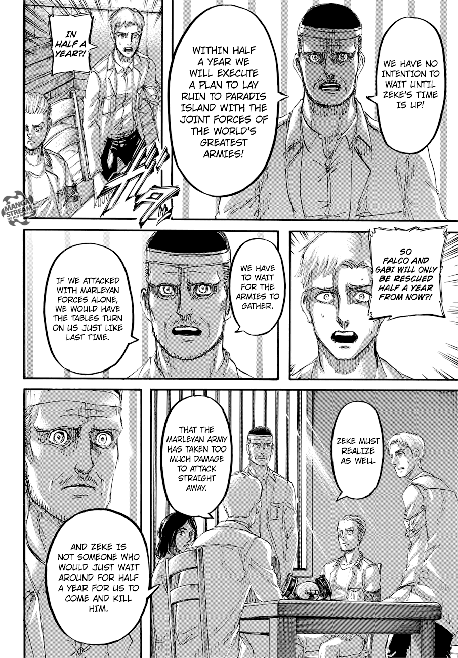 Attack on Titan manga, chapter 108, page 46 of 47