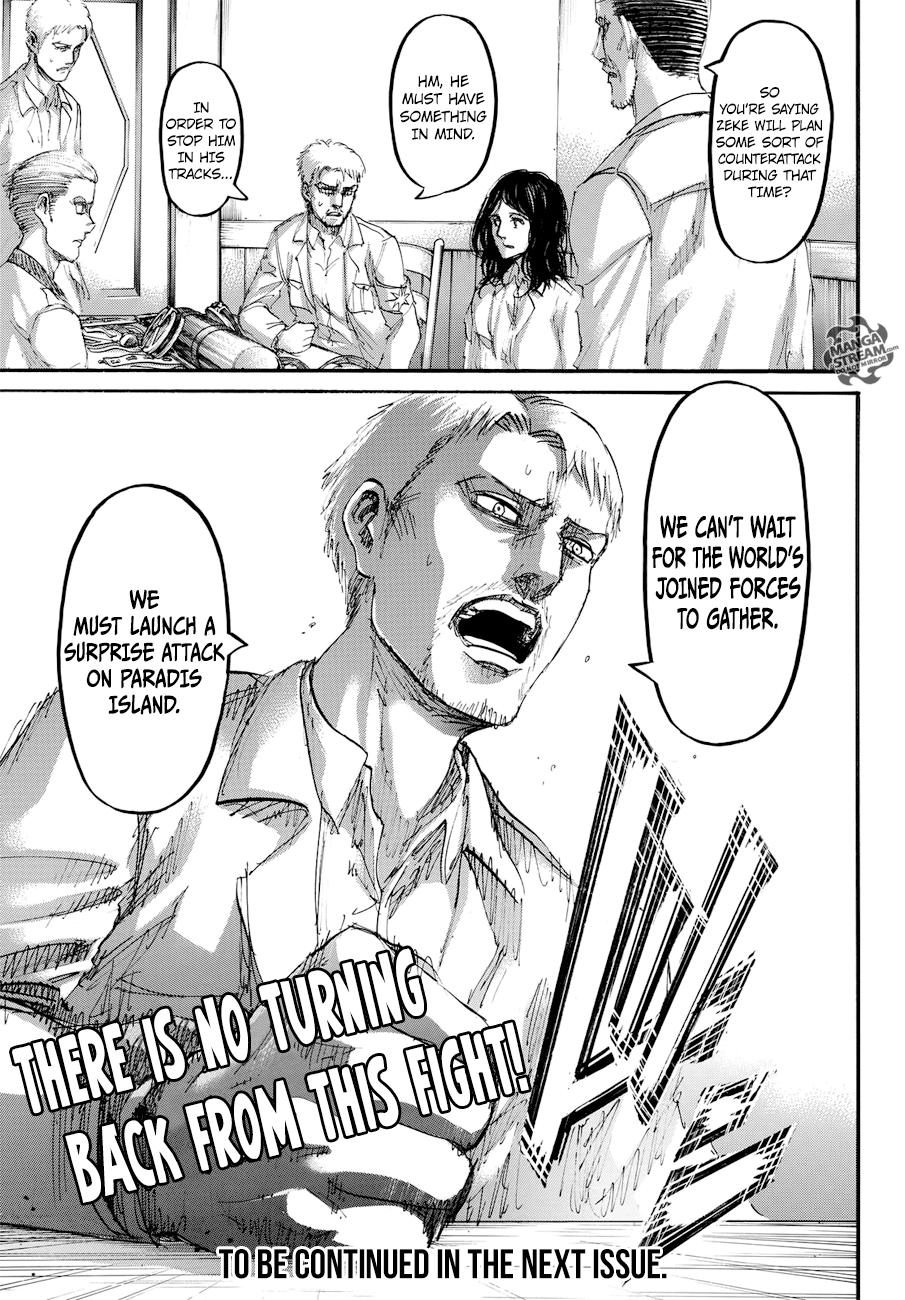 Attack on Titan manga, chapter 108, page 47 of 47
