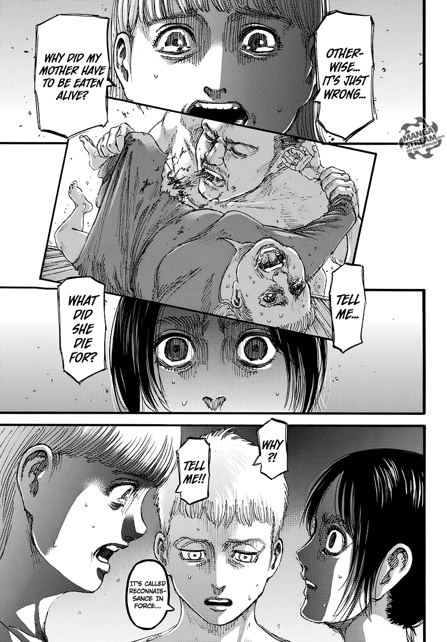 Attack on Titan manga, chapter 109, page 43 of 47