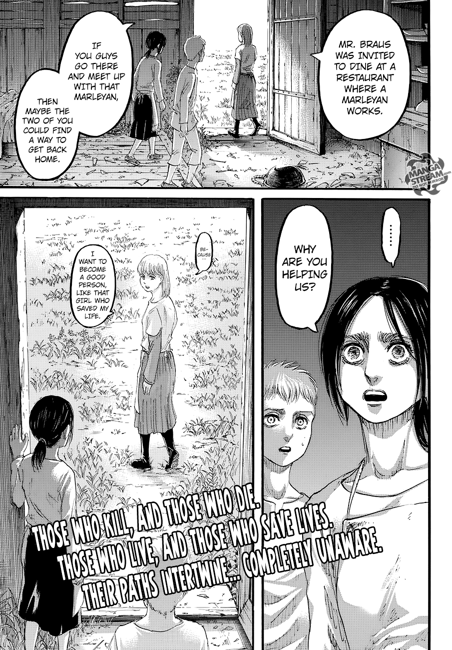 Attack on Titan manga, chapter 109, page 47 of 47