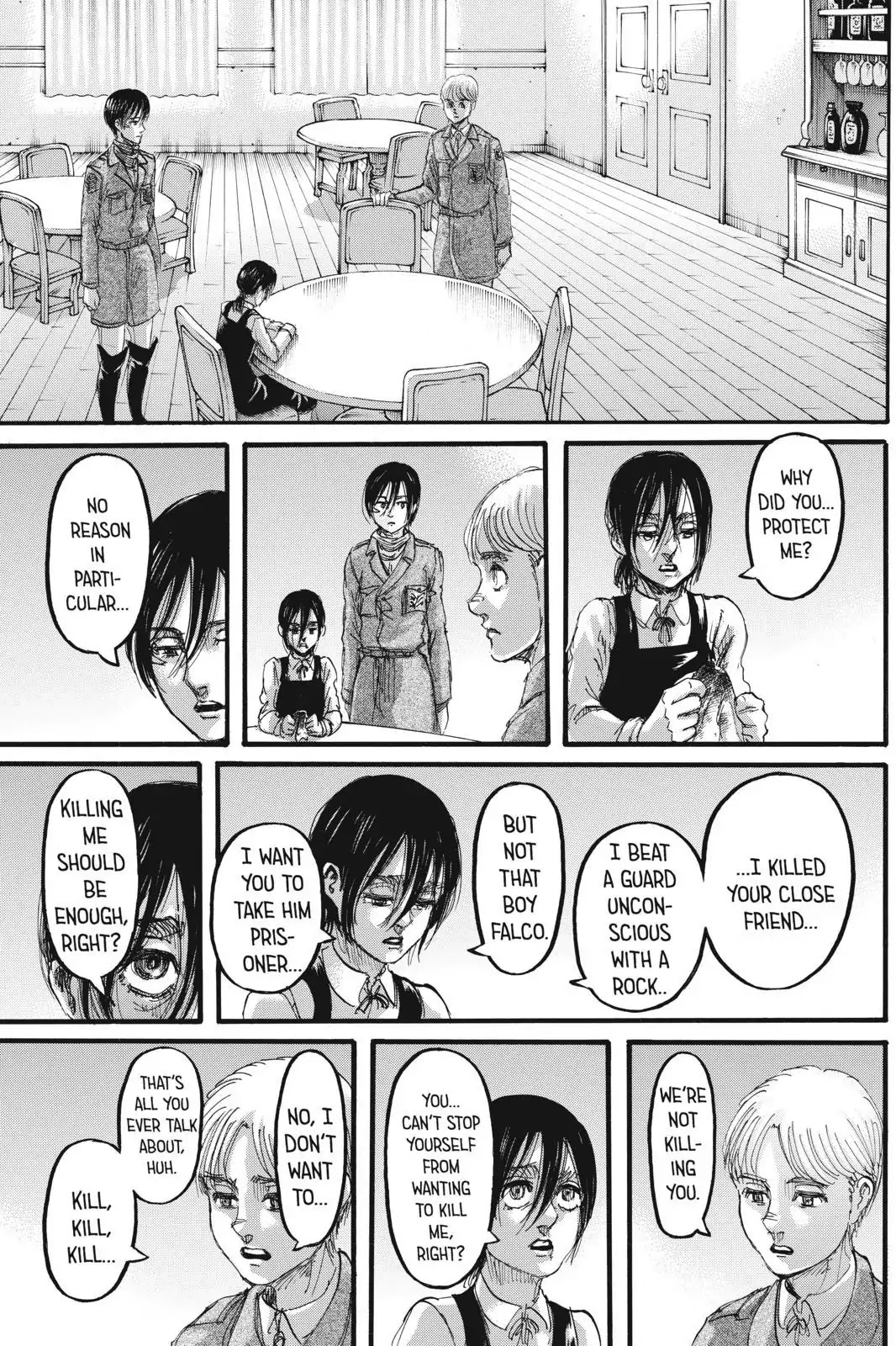 Attack on Titan manga, chapter 112, page 7 of 45
