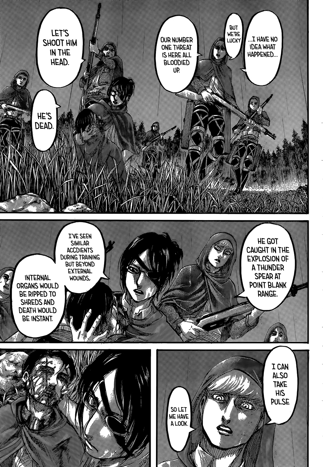 Attack on Titan Chapter 115 page 34 - Chapter 115: Support