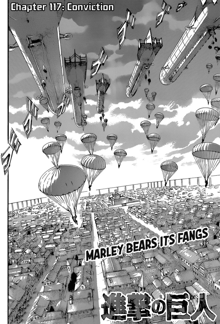 Attack on Titan Chapter 117 page 3 - Chapter 117: Conviction