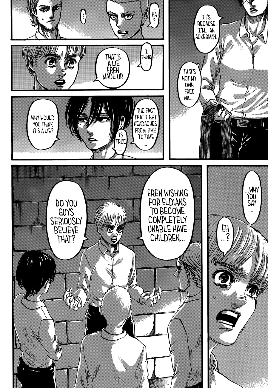 Attack on Titan manga, chapter 118, page 15 of 46