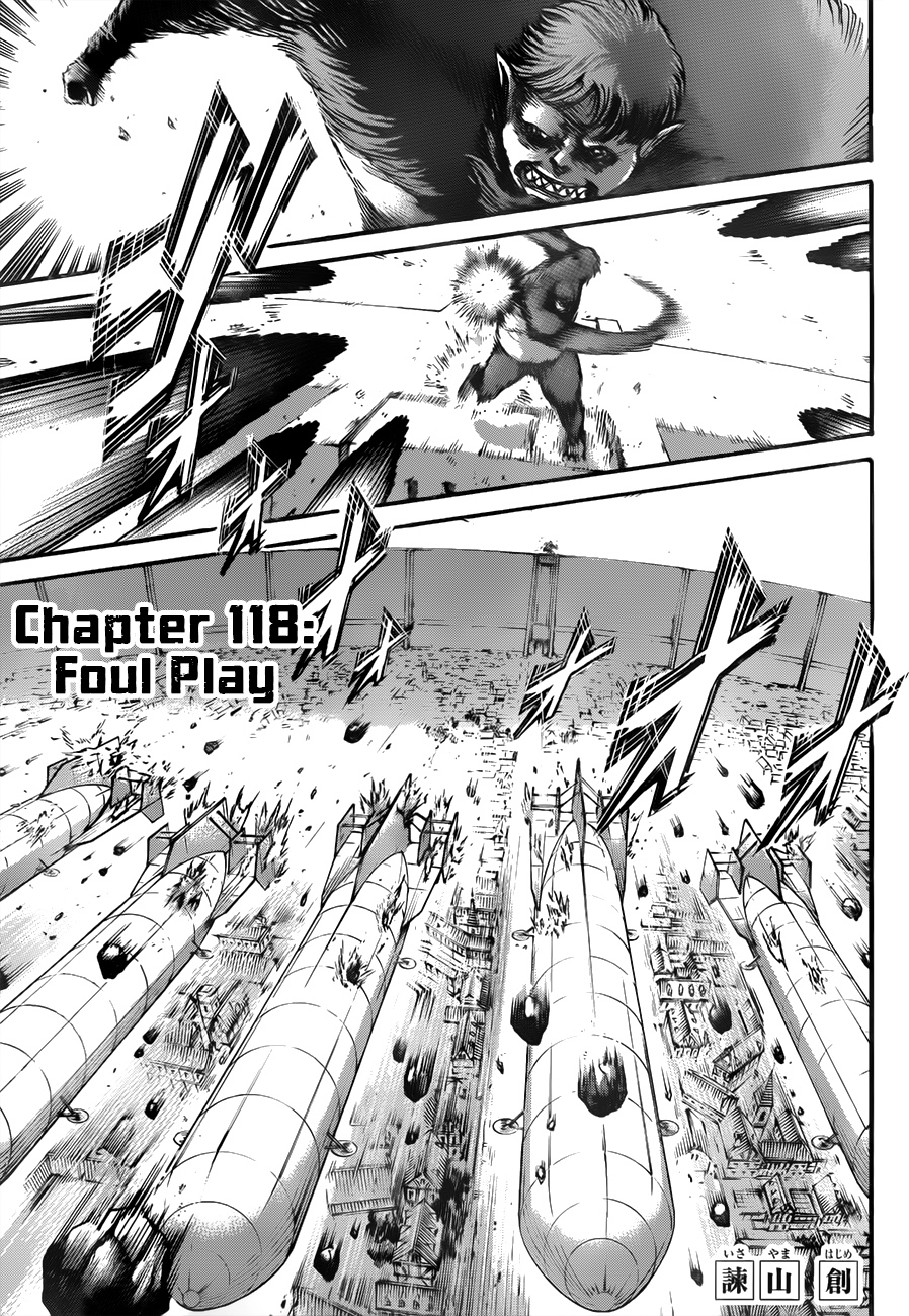 Attack on Titan manga, chapter 118, page 2 of 46