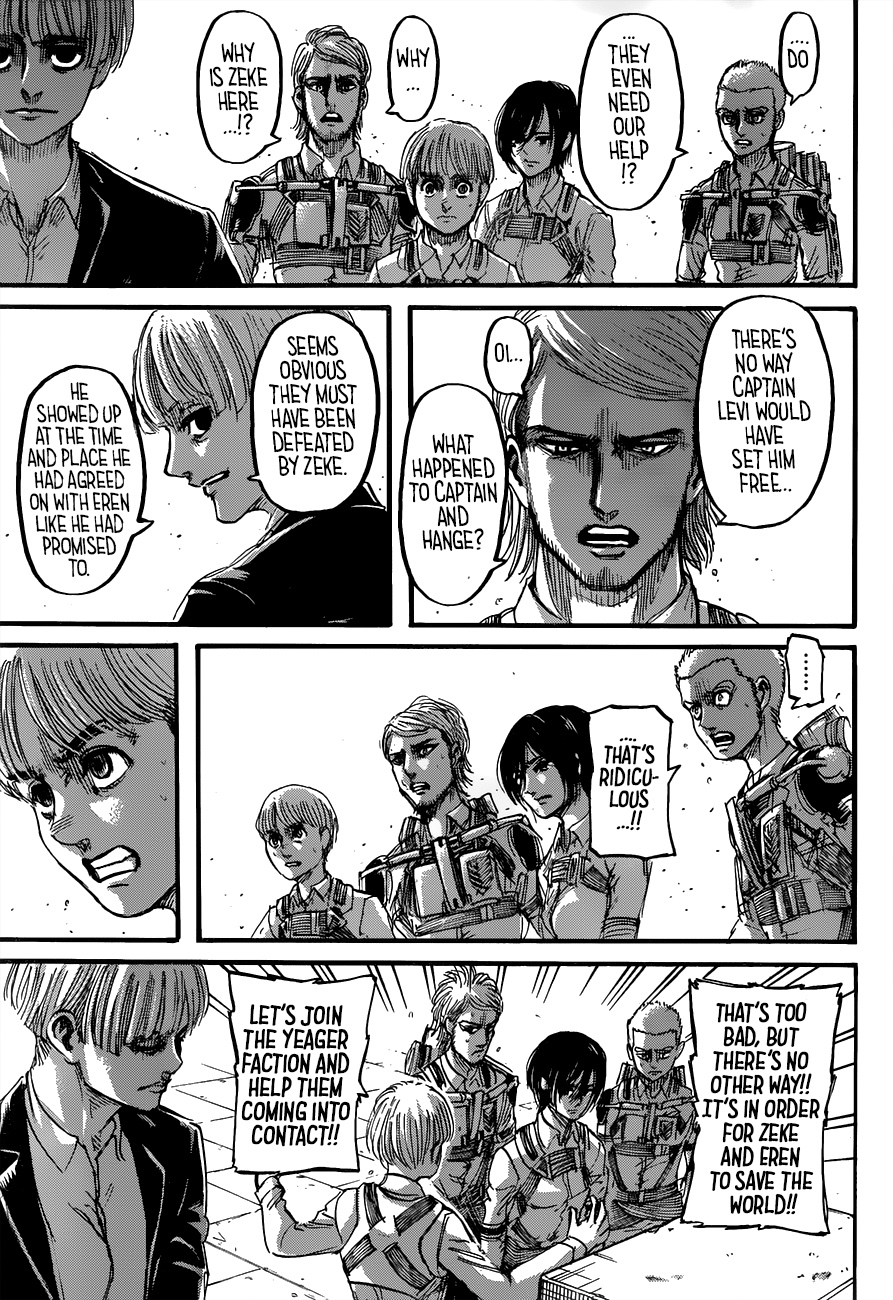 Attack on Titan manga, chapter 118, page 28 of 46