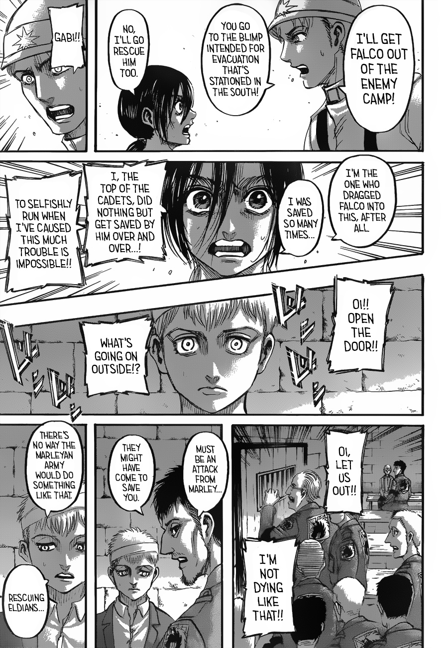 Attack on Titan manga, chapter 118, page 8 of 46